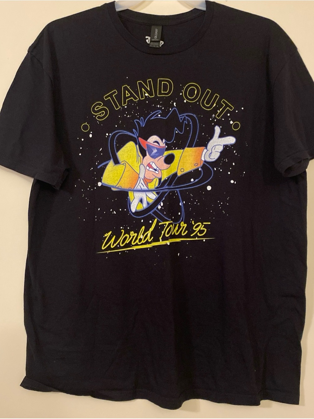 Disney Stand Out World Tour 95 A Goofy Movie Retro Themed T-Shirt Size XL Gildan